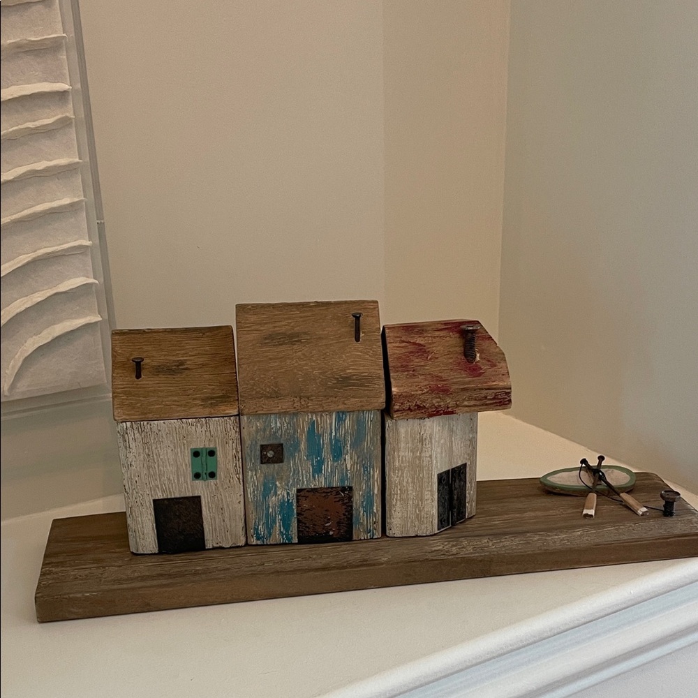 Wooden lobster fishing village decor